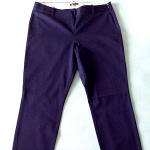 J. Crew ankle crop pants - dark blue
